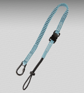 Choke-On Loop Tool Tether with Steel Carabiner and Speed Clip