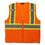 ERB-ANSI Class 2 Mesh Vest Hi-Viz Zipper