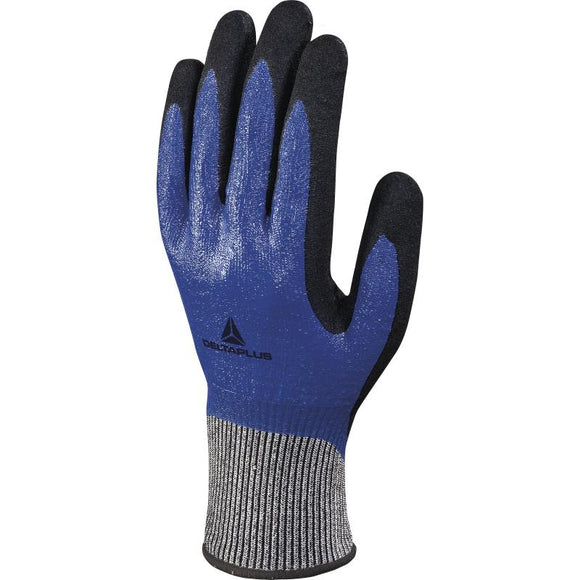 DELTAnocut®+ 13-Gauge Knitted Glove with Double Nitrile Coating (12 Pair)