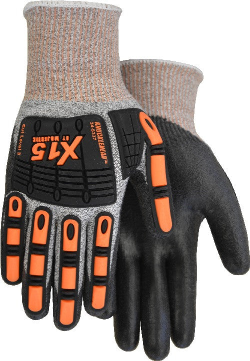Majestic 34-5337 Cut 3 - Knucklehead Impact Protection Cut Resistant Glove